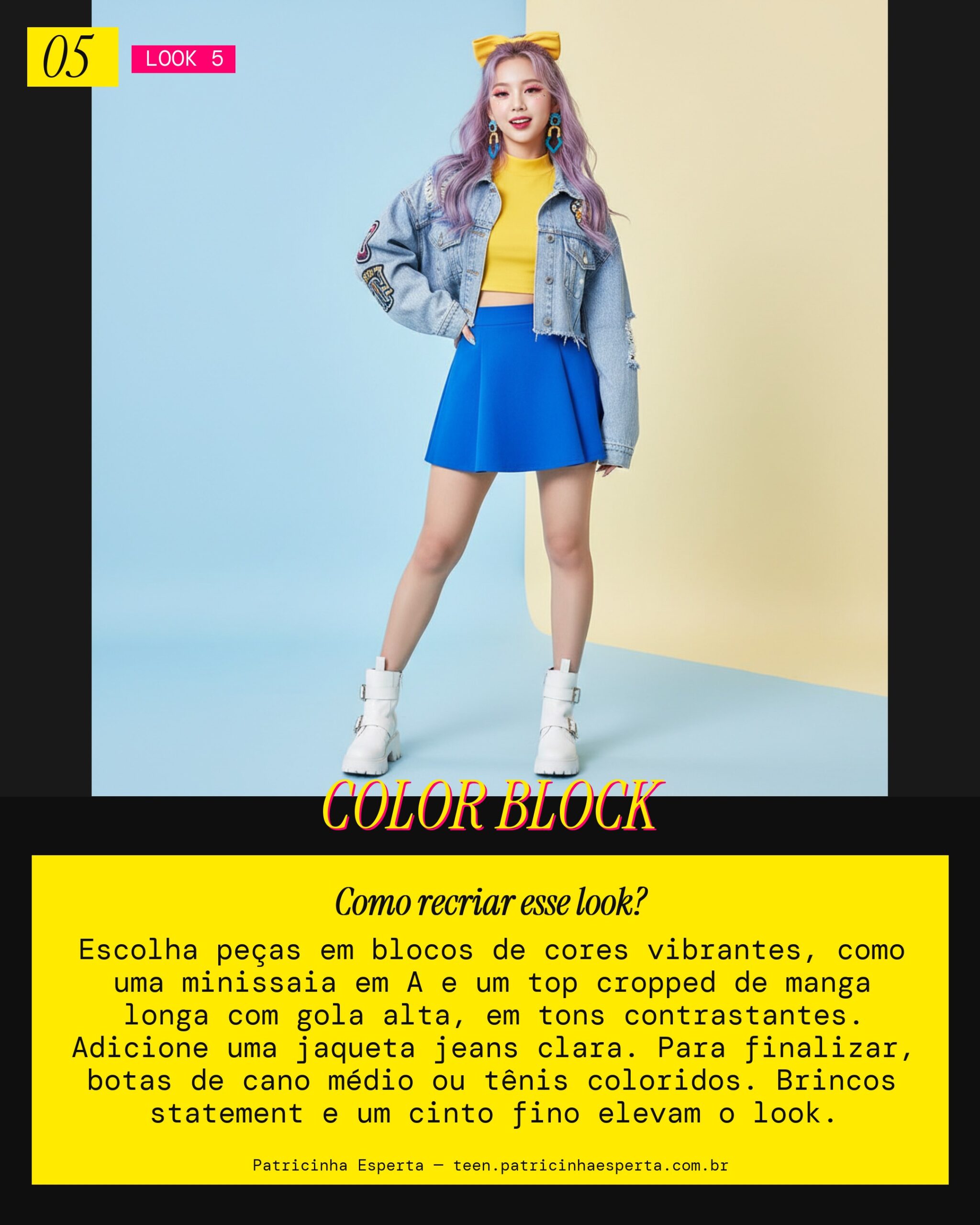 Look 5: Cores em Blocos