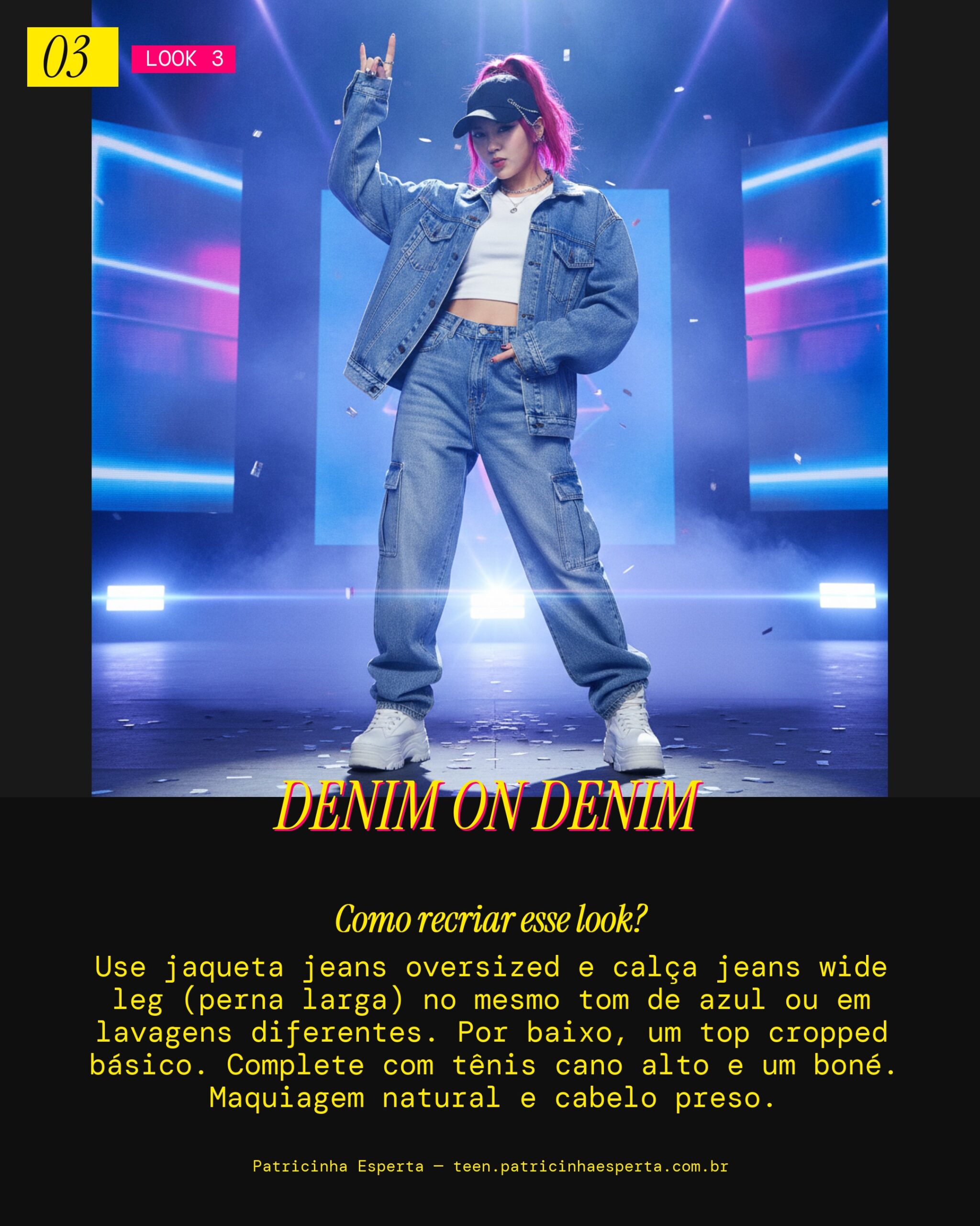 Look 3: Total Denim Urbano