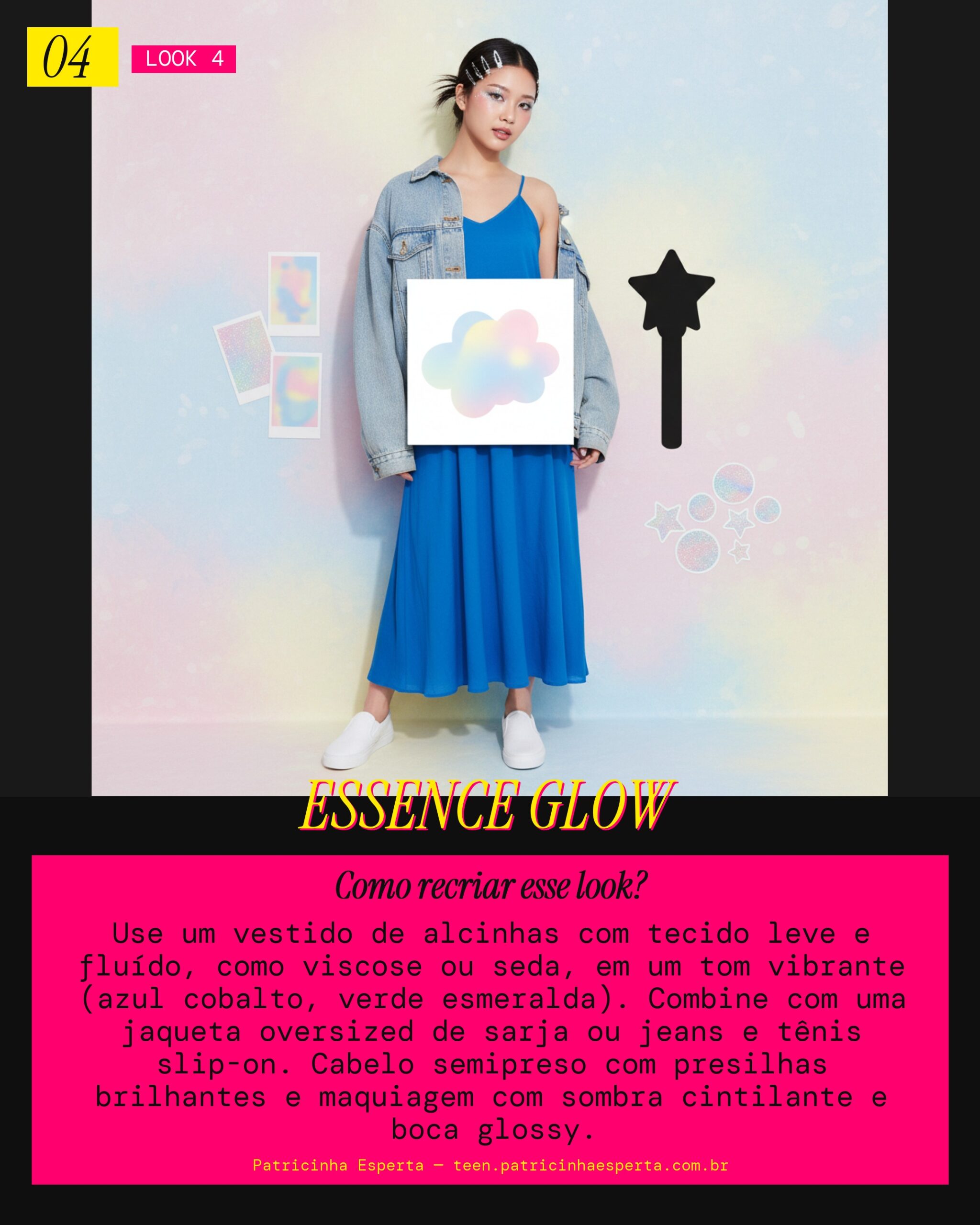 Look 4: Essência Revitalizante – O Brilho da Hidratação Profunda