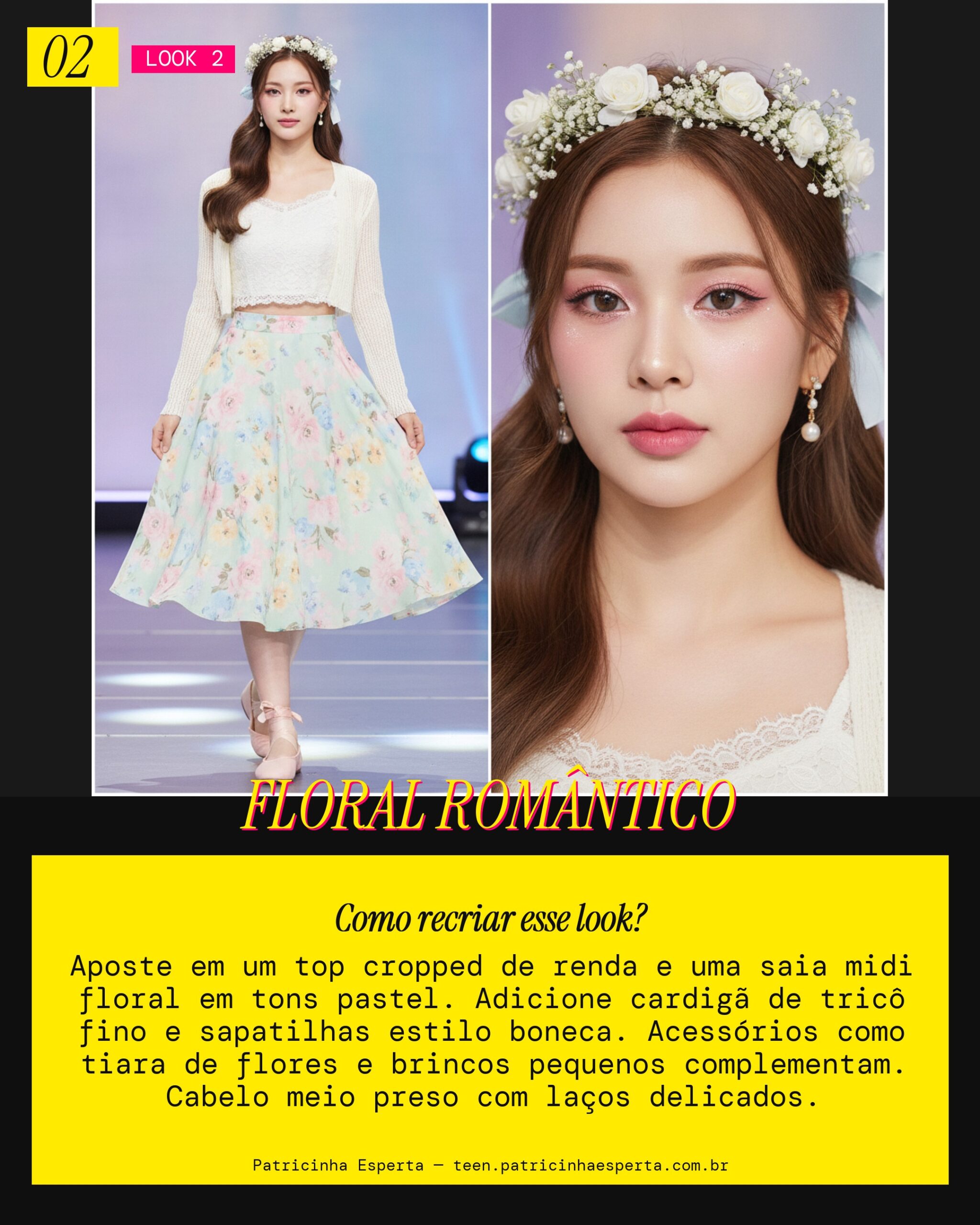 Look 2: Jardim Secreto K-Pop