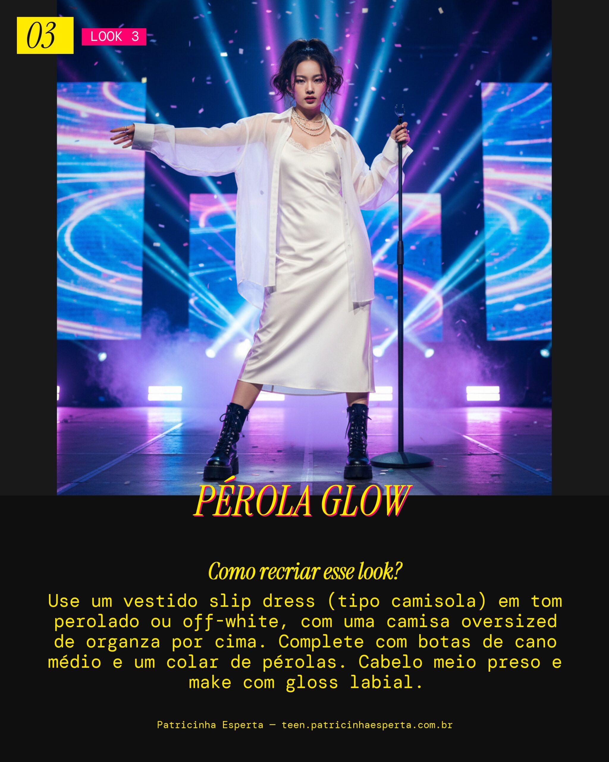 Look 3: Radiância Perolada