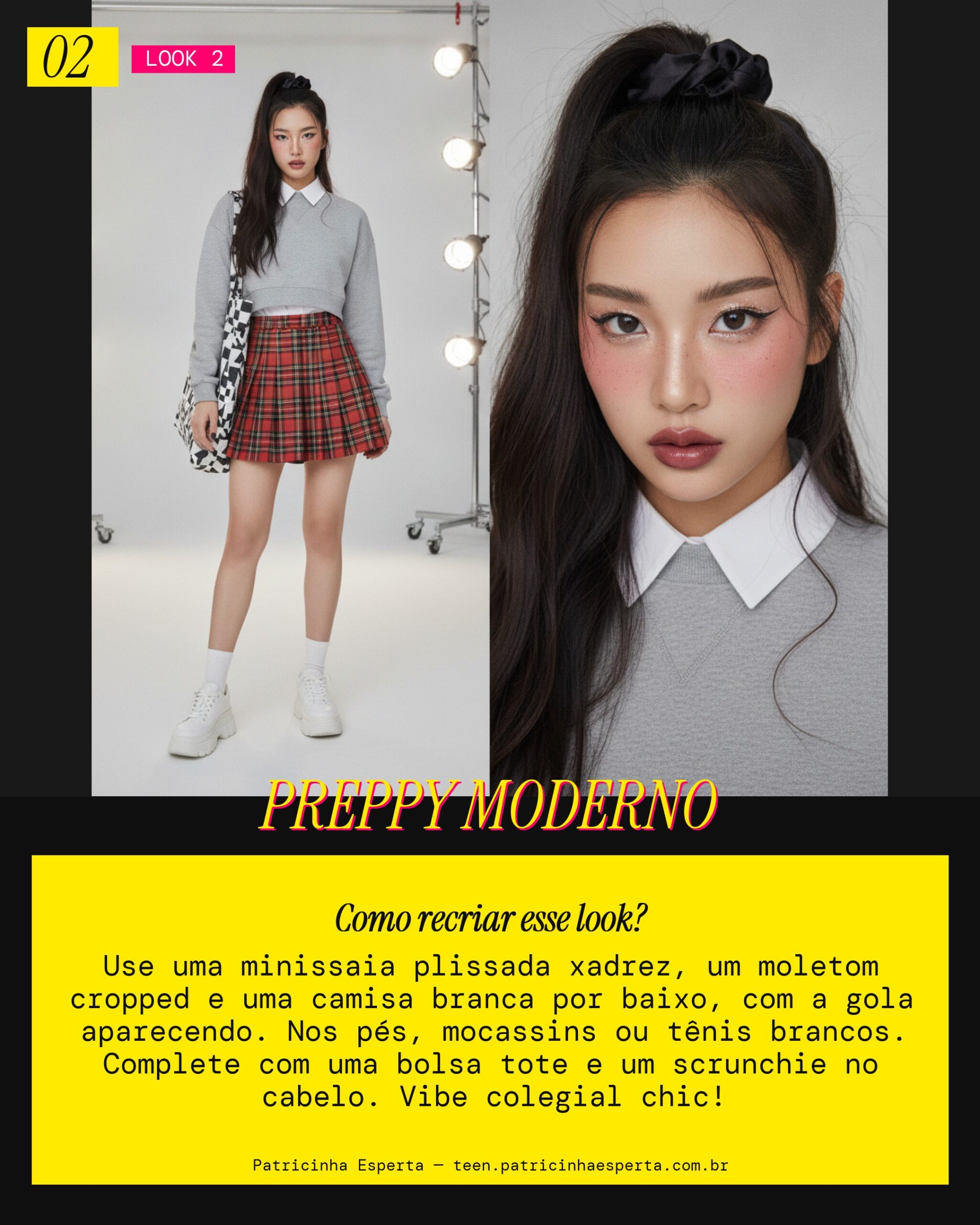 Look 2: Preppy Urbano