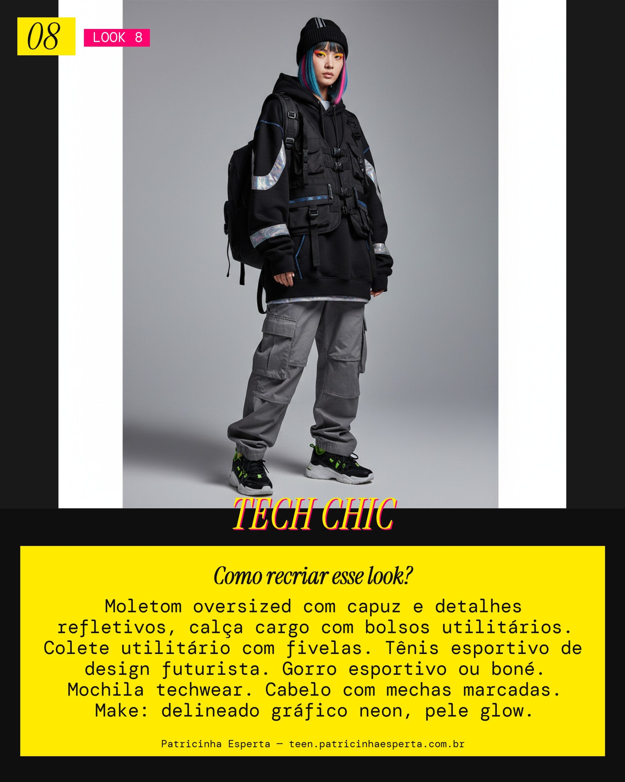 Look 8: Streetwear Gamer Futurista (The Name Chapter: Freefall)