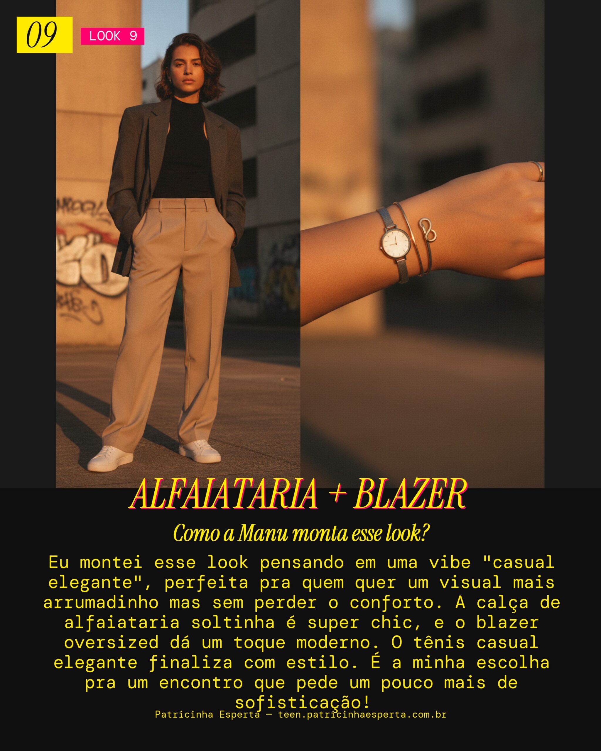 MANU RECOMENDA: Calça Alfaiataria e Blazer Oversized pra Vibe Casual Elegante