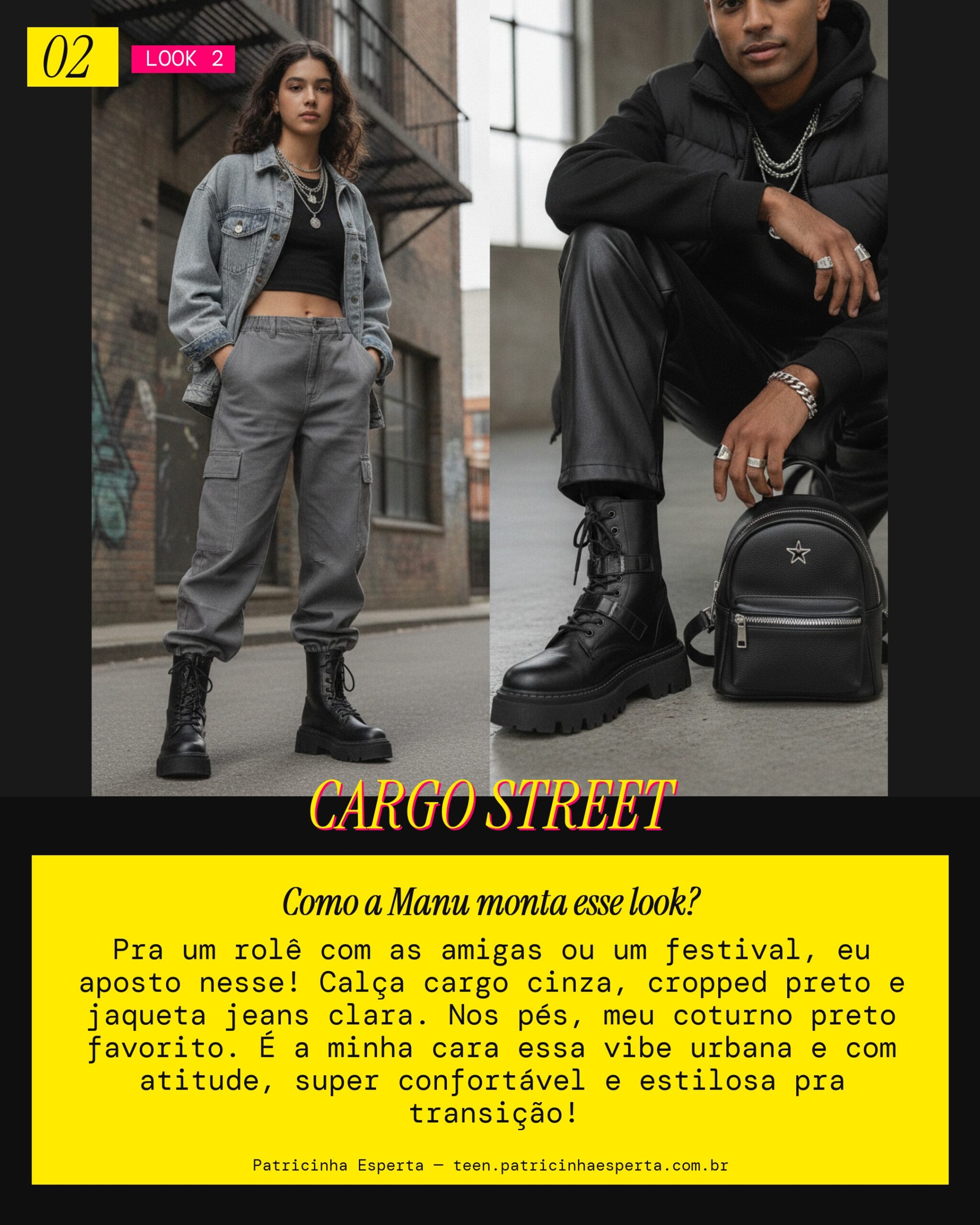 MANU RECOMENDA: Cargo Pants Cinza pro Street Style Urbano