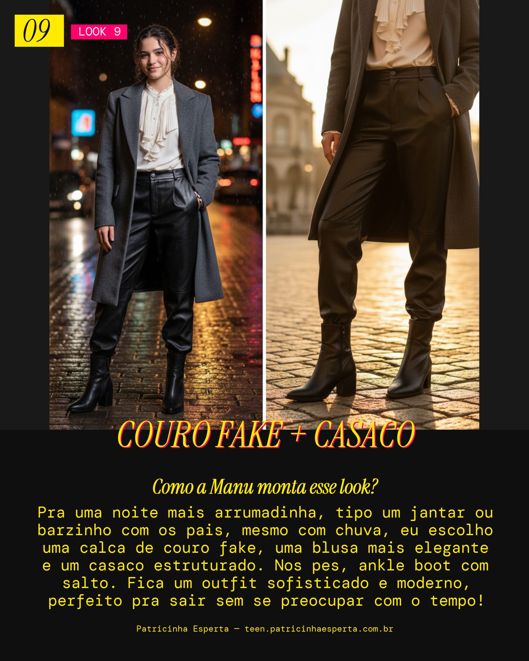 MANU RECOMENDA: Noite Fresca e Chuvosa com Toque de Estilo