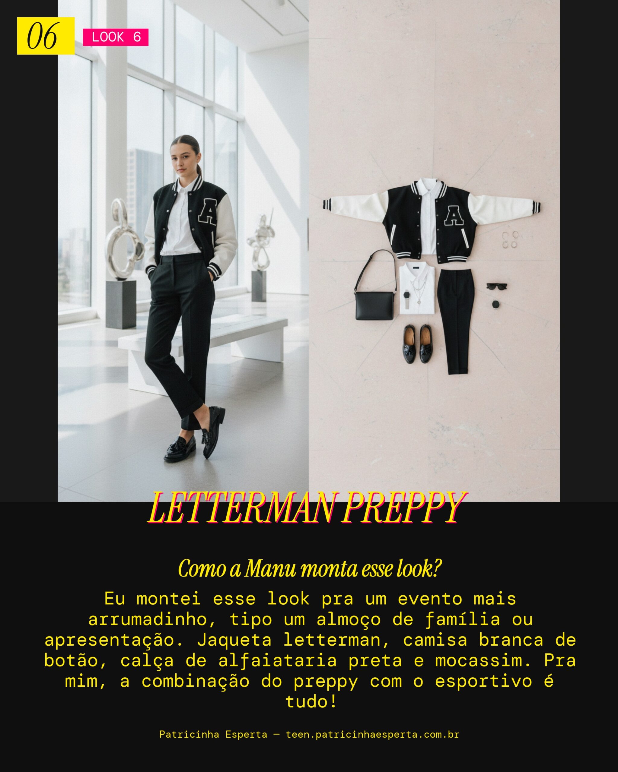 MANU RECOMENDA: Jaqueta Letterman com Camisa pra um Evento Casual