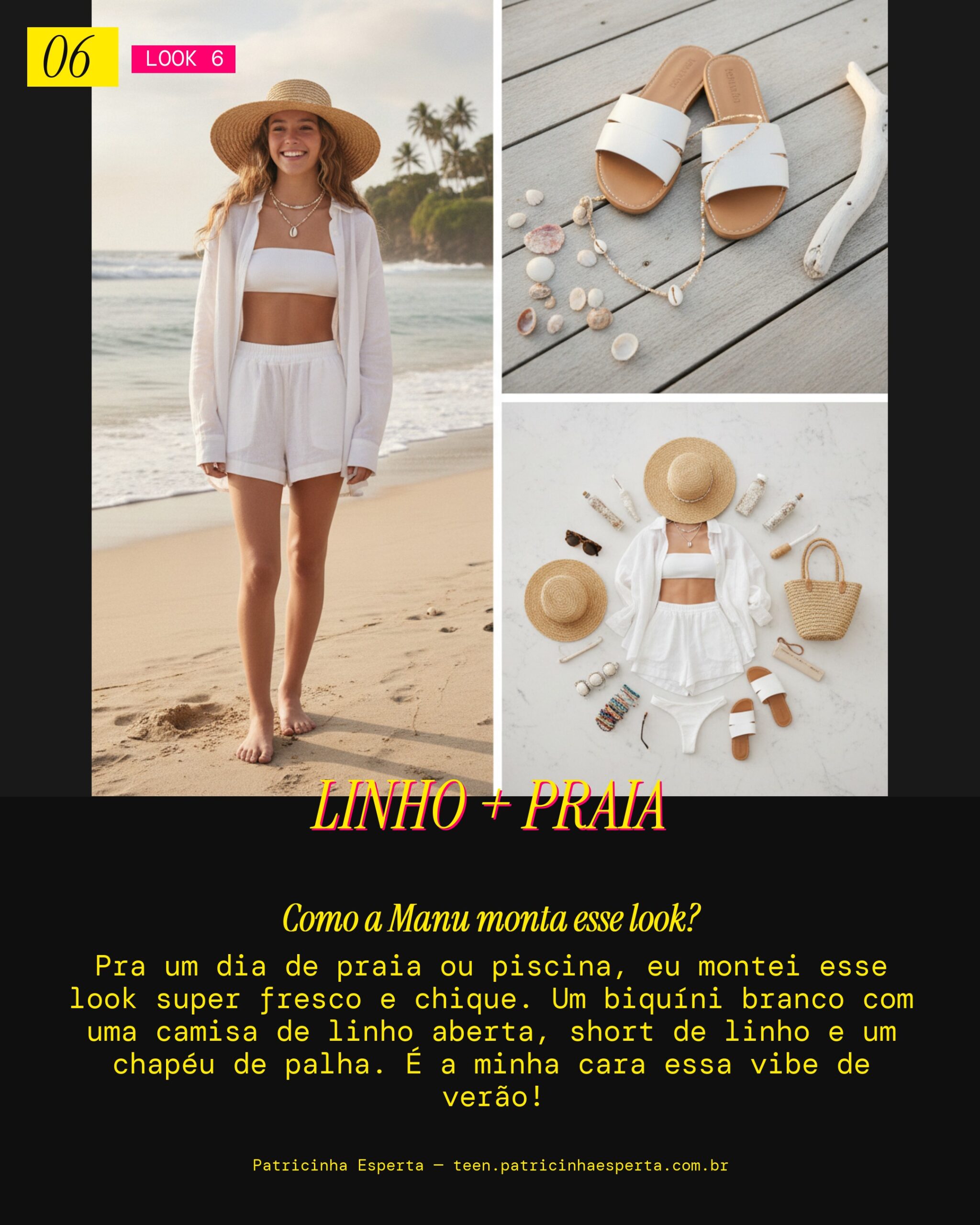 MANU RECOMENDA: All White de Linho Pra Praia