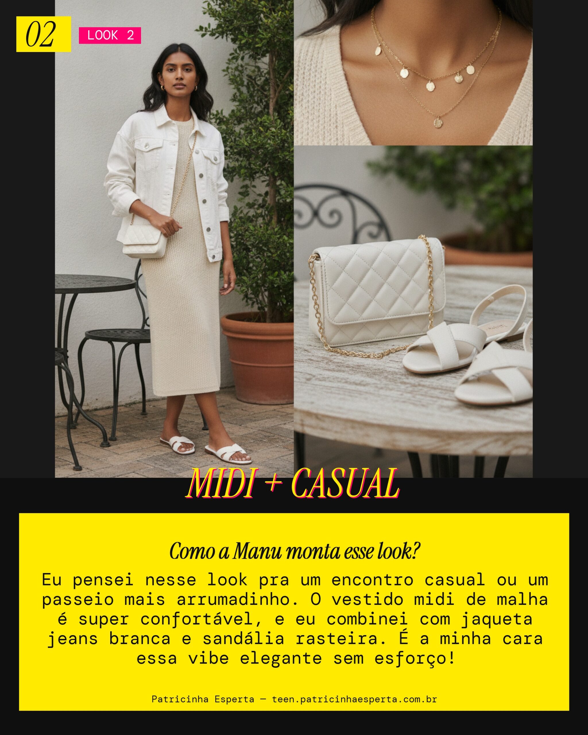 MANU RECOMENDA: Vestido Midi All White pra um Encontro