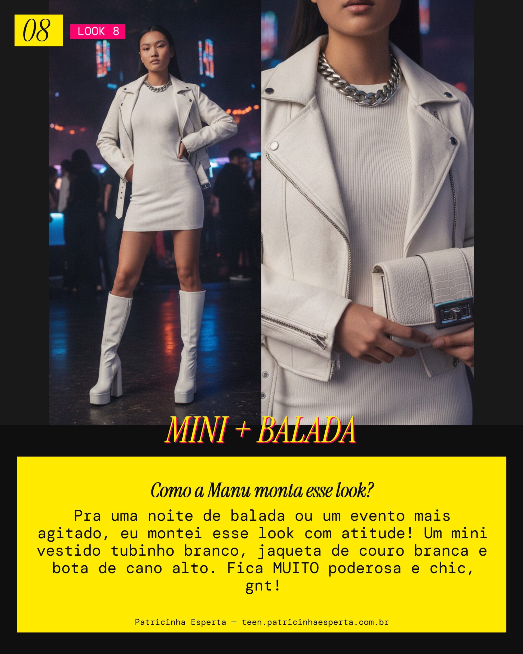 MANU RECOMENDA: Mini Vestido All White Pra Balada