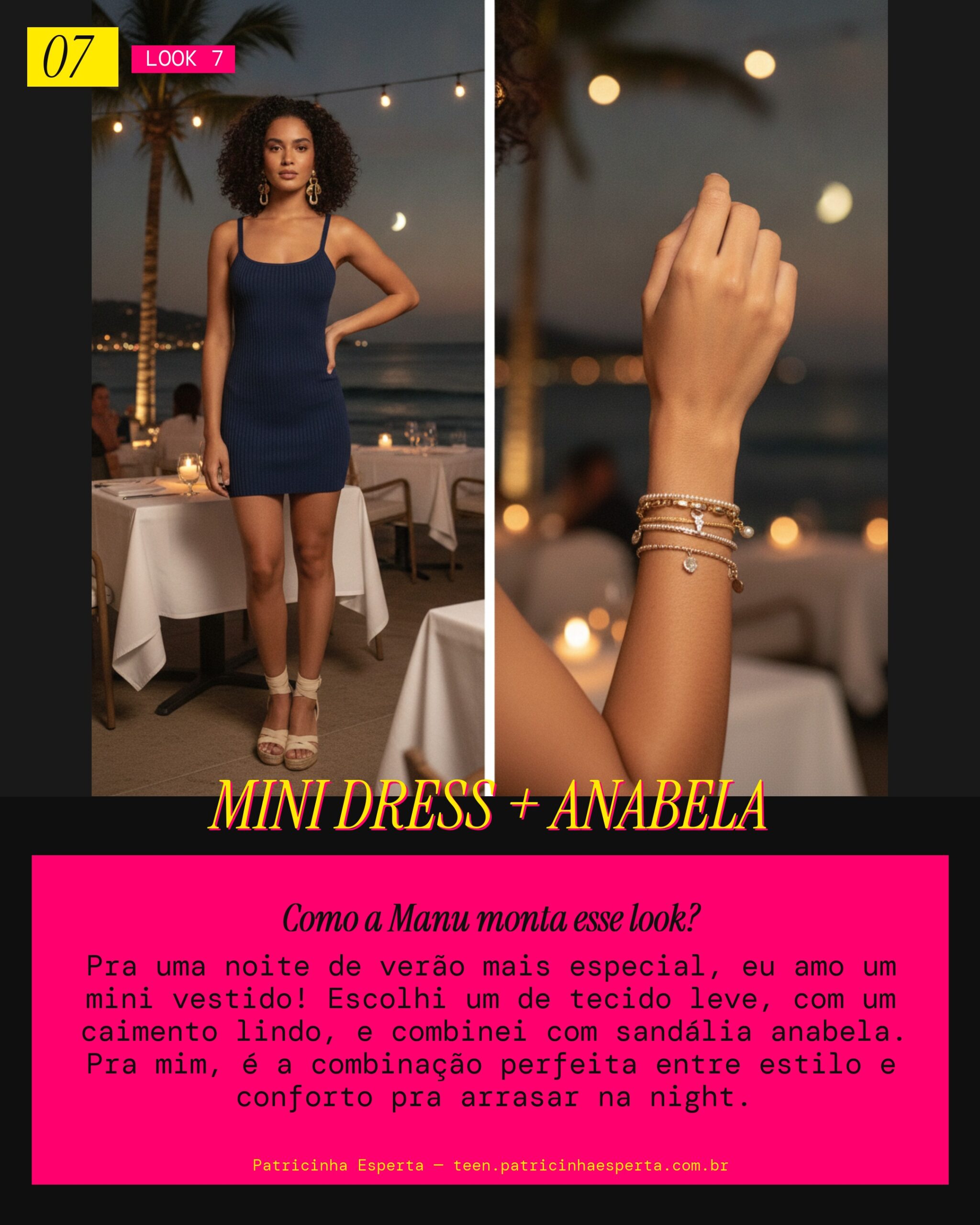 MANU RECOMENDA: Mini Vestido e Sandália Anabela Pra Noite de Verão