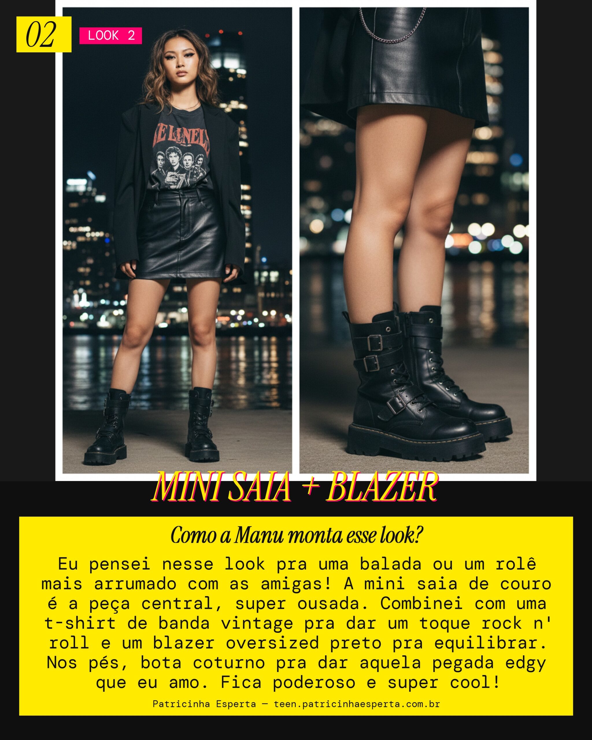 MANU RECOMENDA: Night Out Edgy pra Balada com as Amigas
