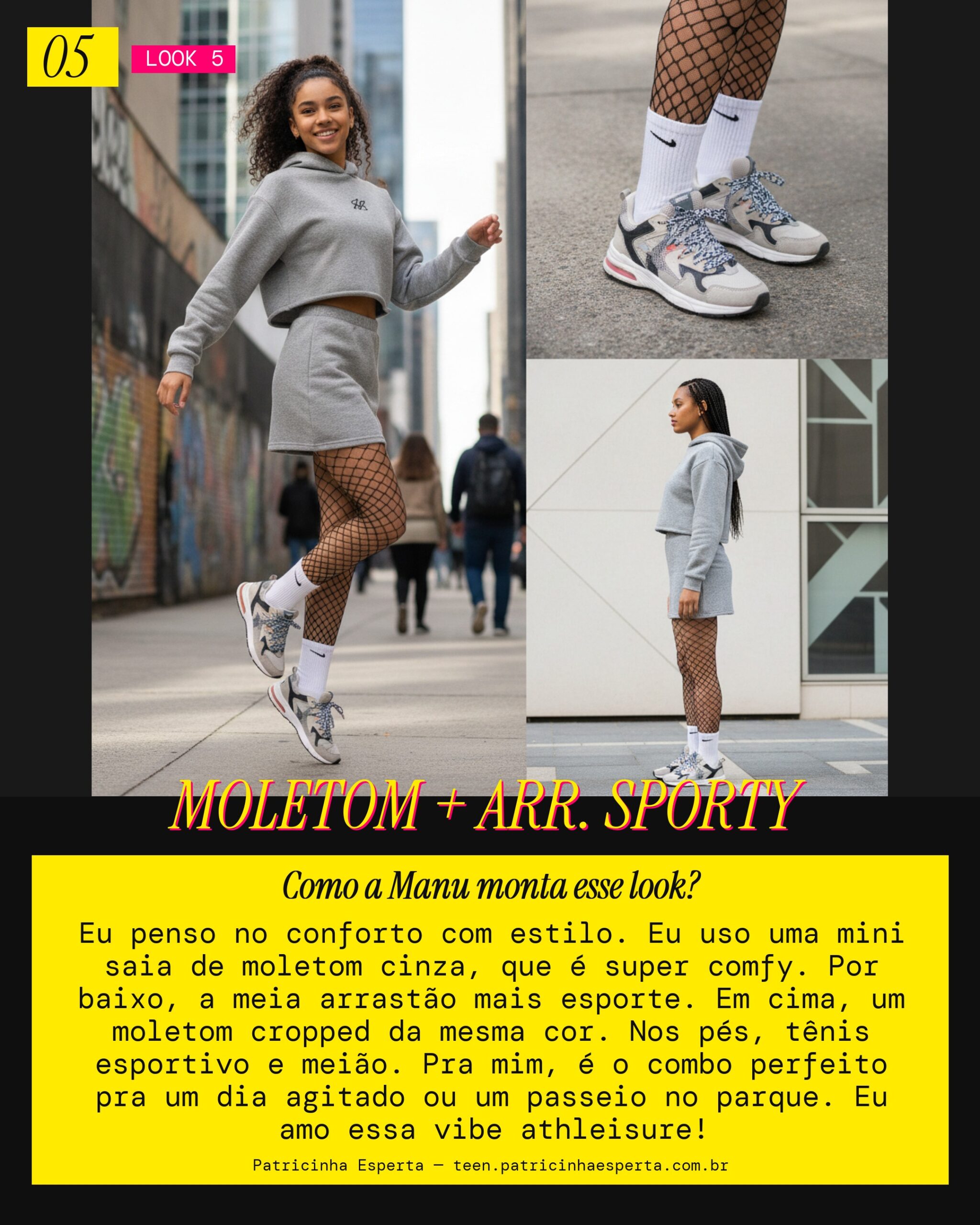MANU RECOMENDA: Mini Moletom e Arrastão Esportiva Cool