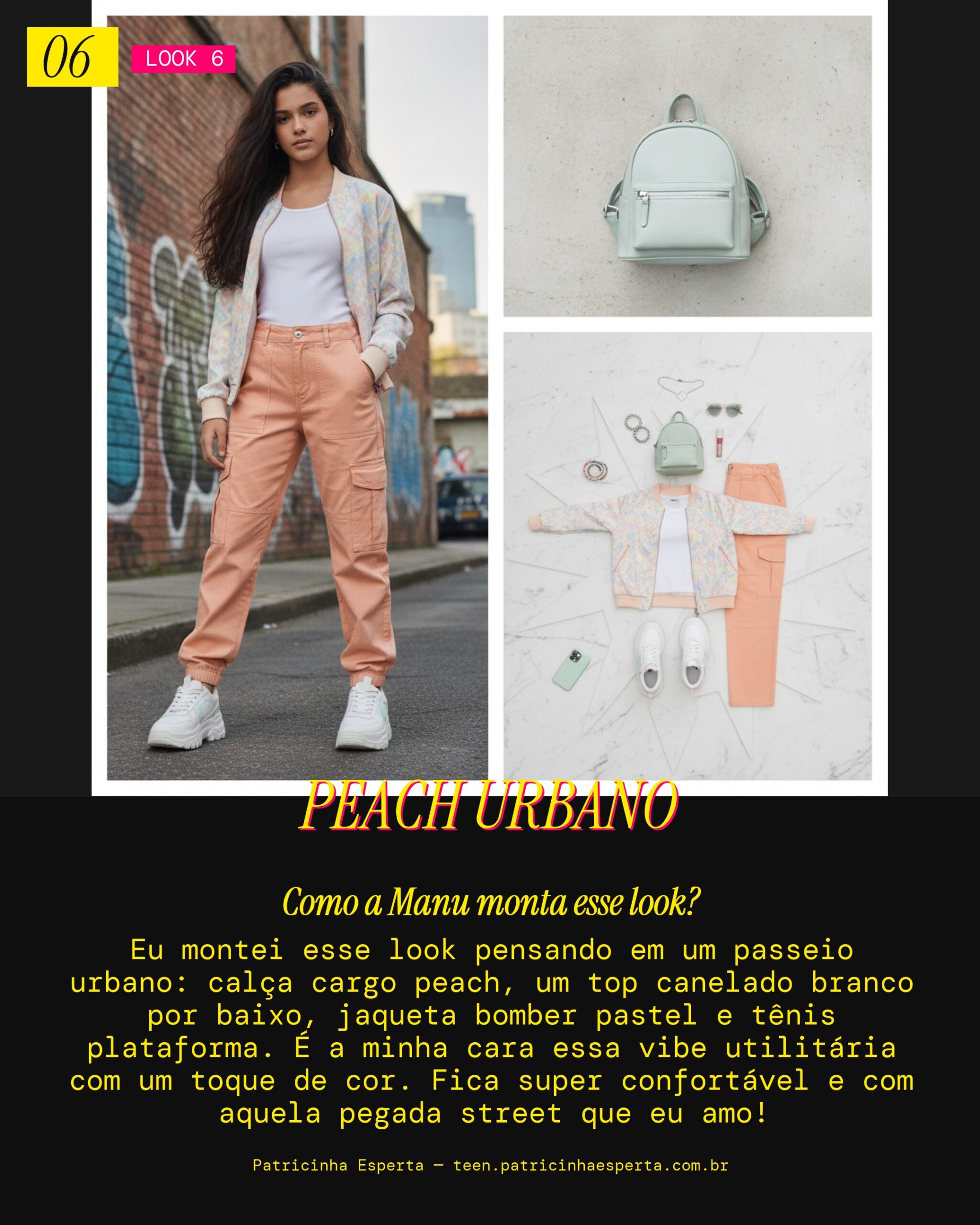 MANU RECOMENDA: Cargo Peach com Bomber pra um Passeio Urbano
