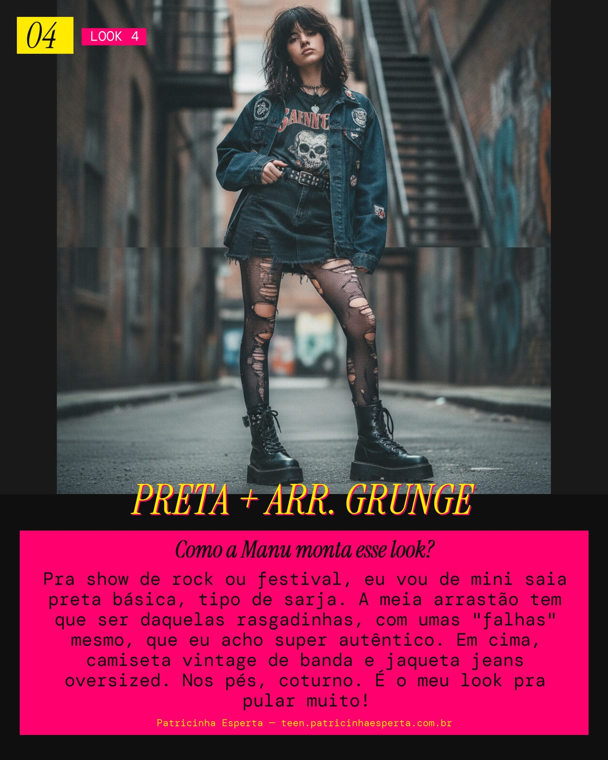 MANU RECOMENDA: Mini Preta e Arrastão Rasgada pra Show de Rock