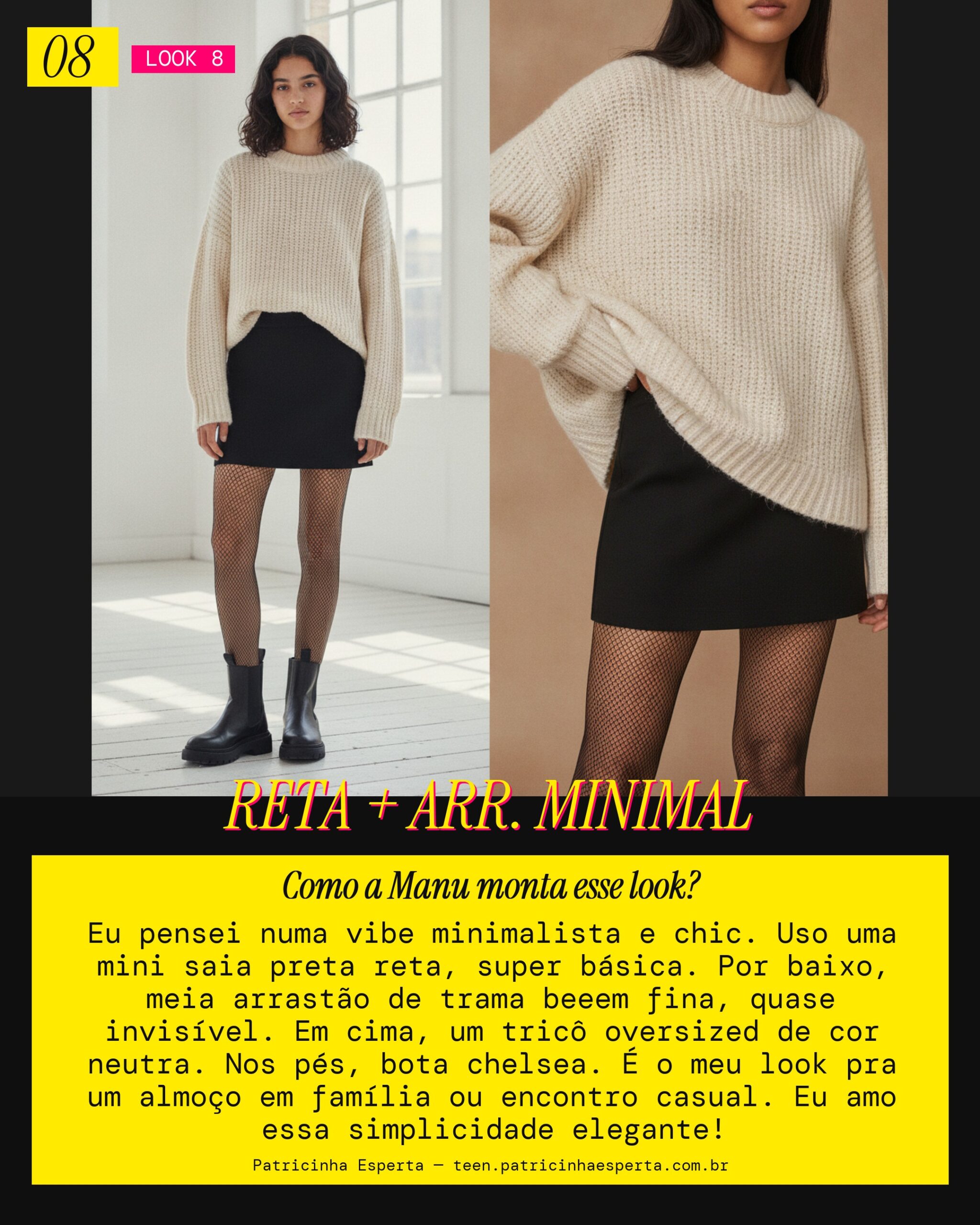 MANU RECOMENDA: Mini Reta Preta e Arrastão Sutil pra um Almoço Cool