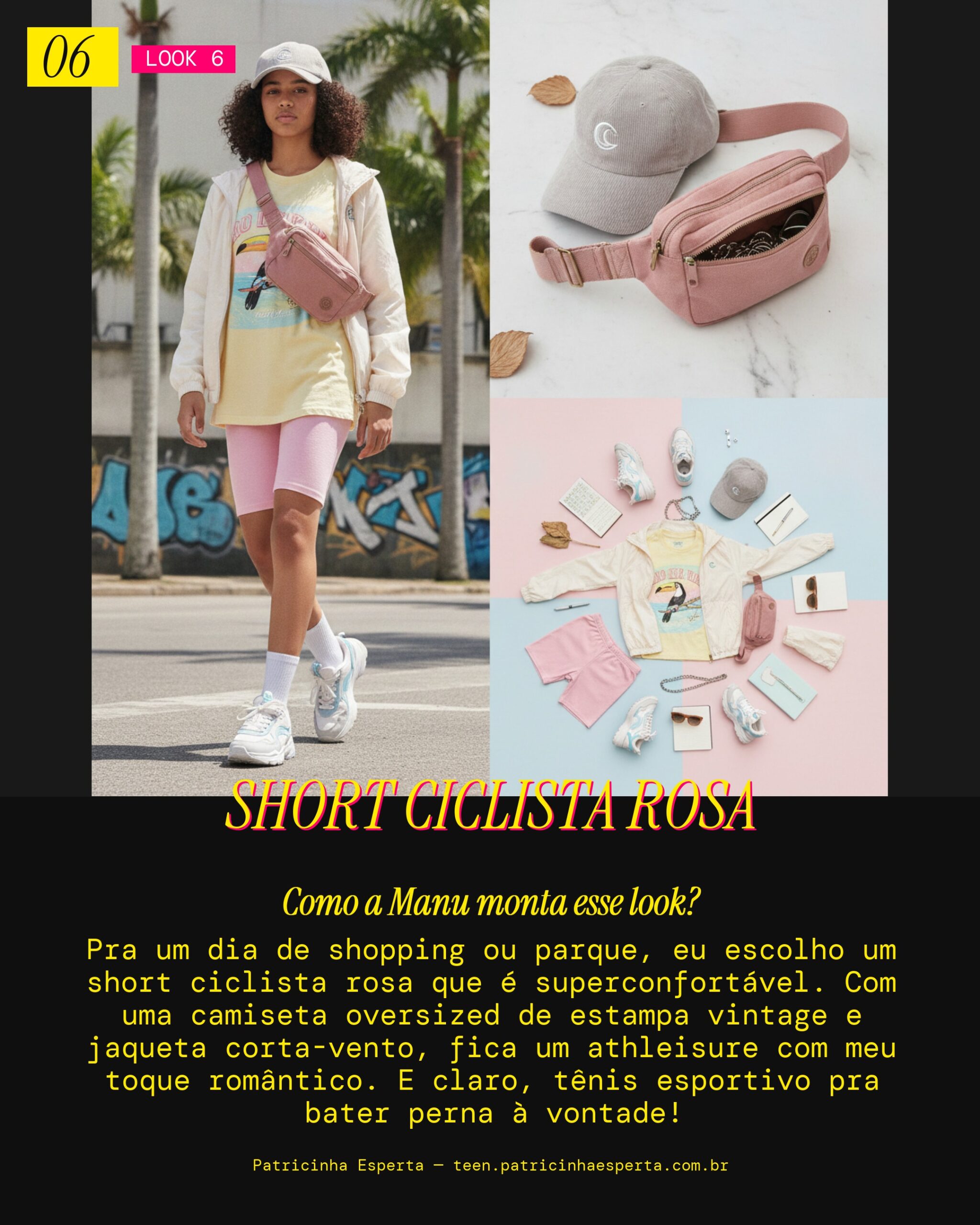 MANU RECOMENDA: Athleisure Romântico pra Shopping/Parque