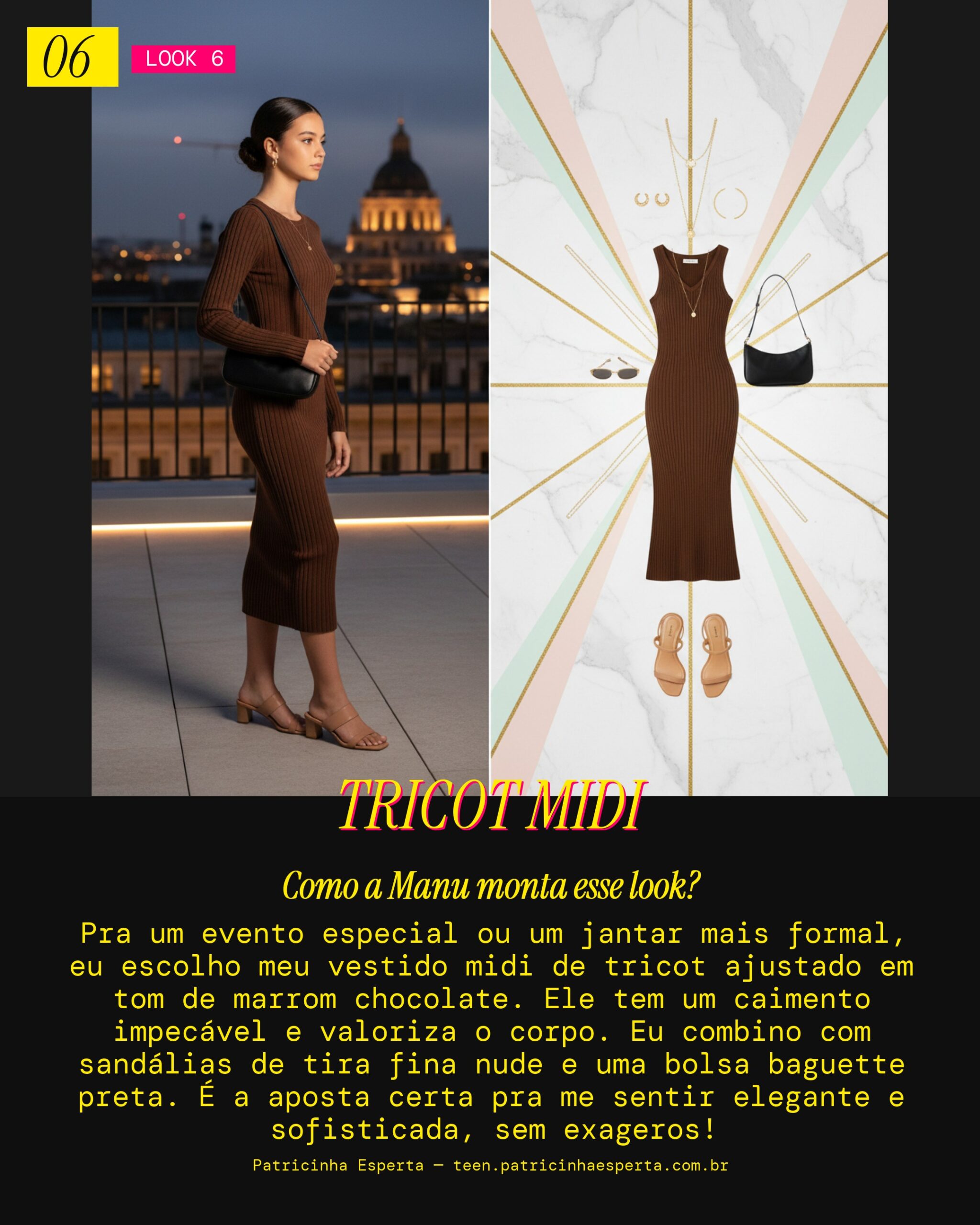 MANU RECOMENDA: Vestido Midi de Tricot pra um Evento Especial
