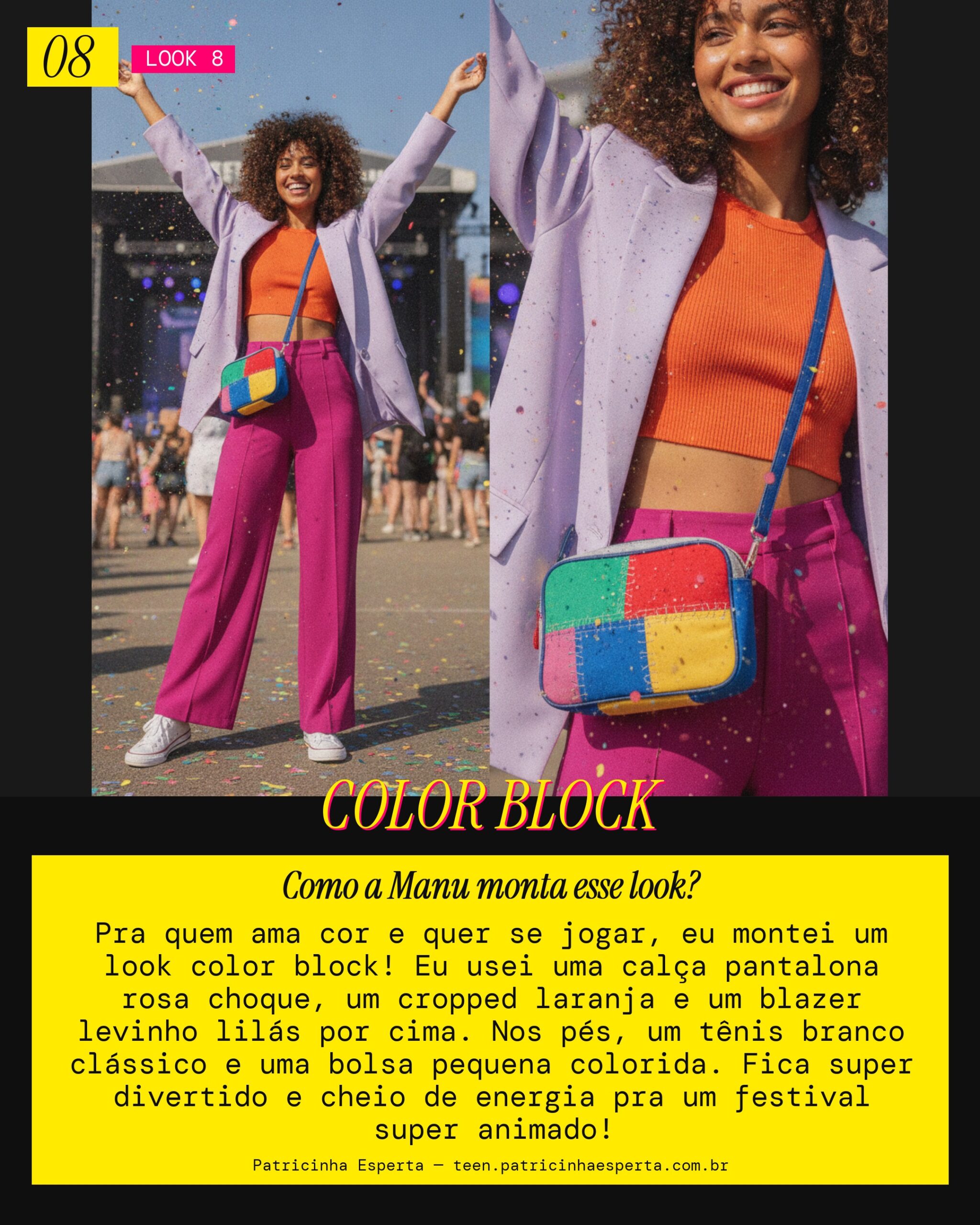 MANU RECOMENDA: Color Splash com Calça Vibrante pro Festival