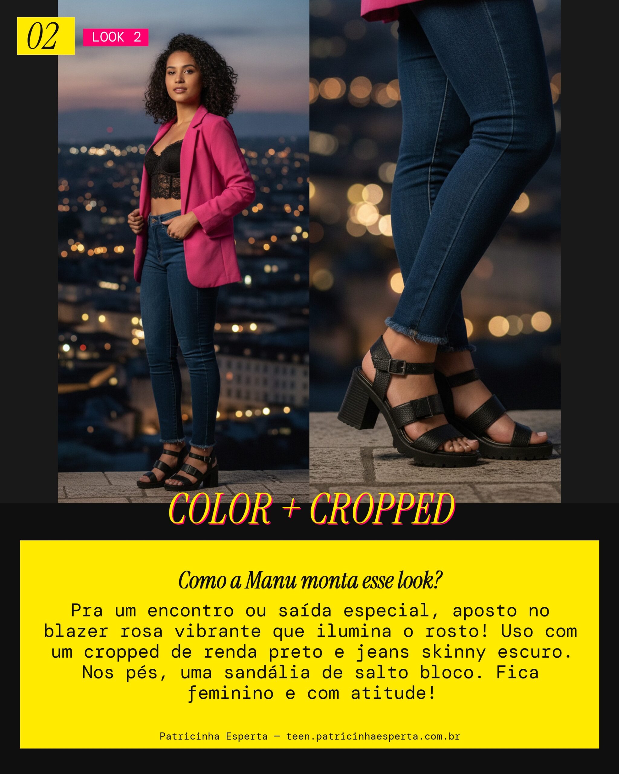 MANU RECOMENDA: Blazer Colorido e Cropped pra um Encontro