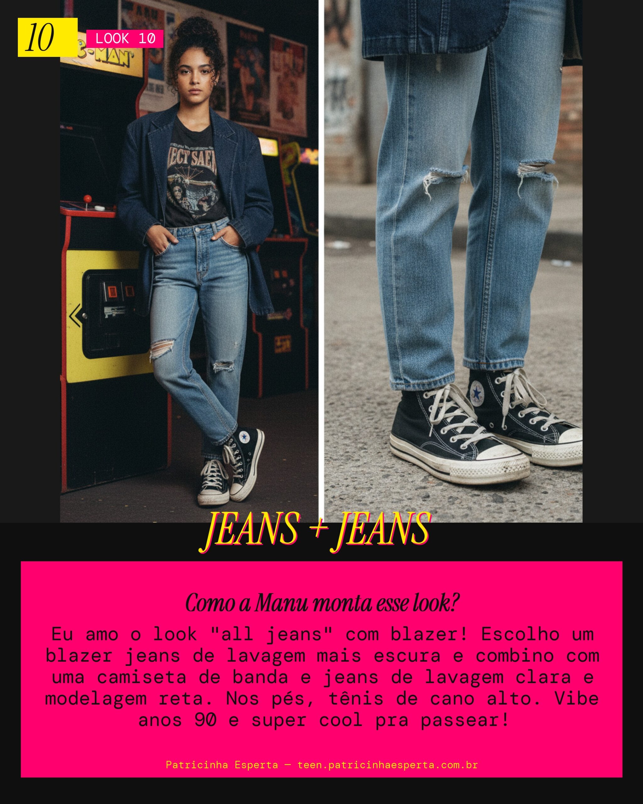 MANU RECOMENDA: Blazer Jeans com Jeans Lavagem Diferente pra um Passeio