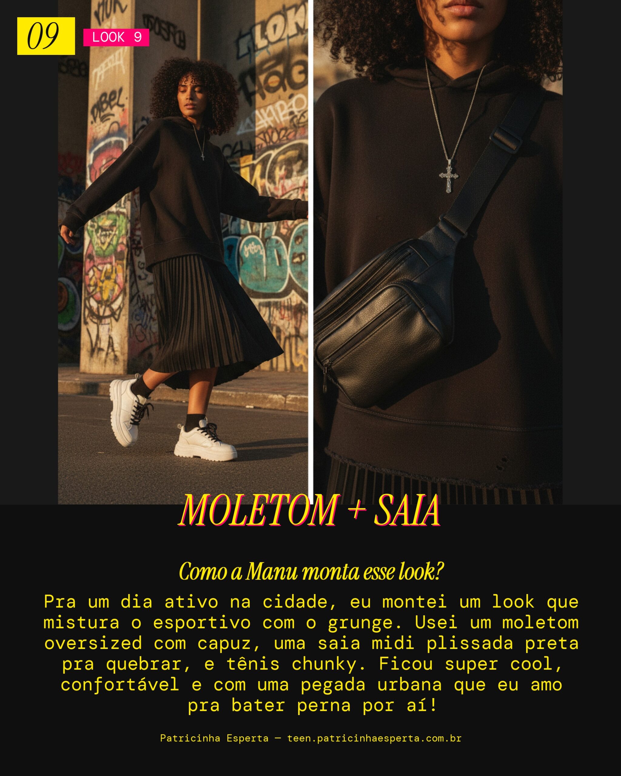 MANU RECOMENDA: Grunge Esportivo Urbano (Dia a Dia Ativo)