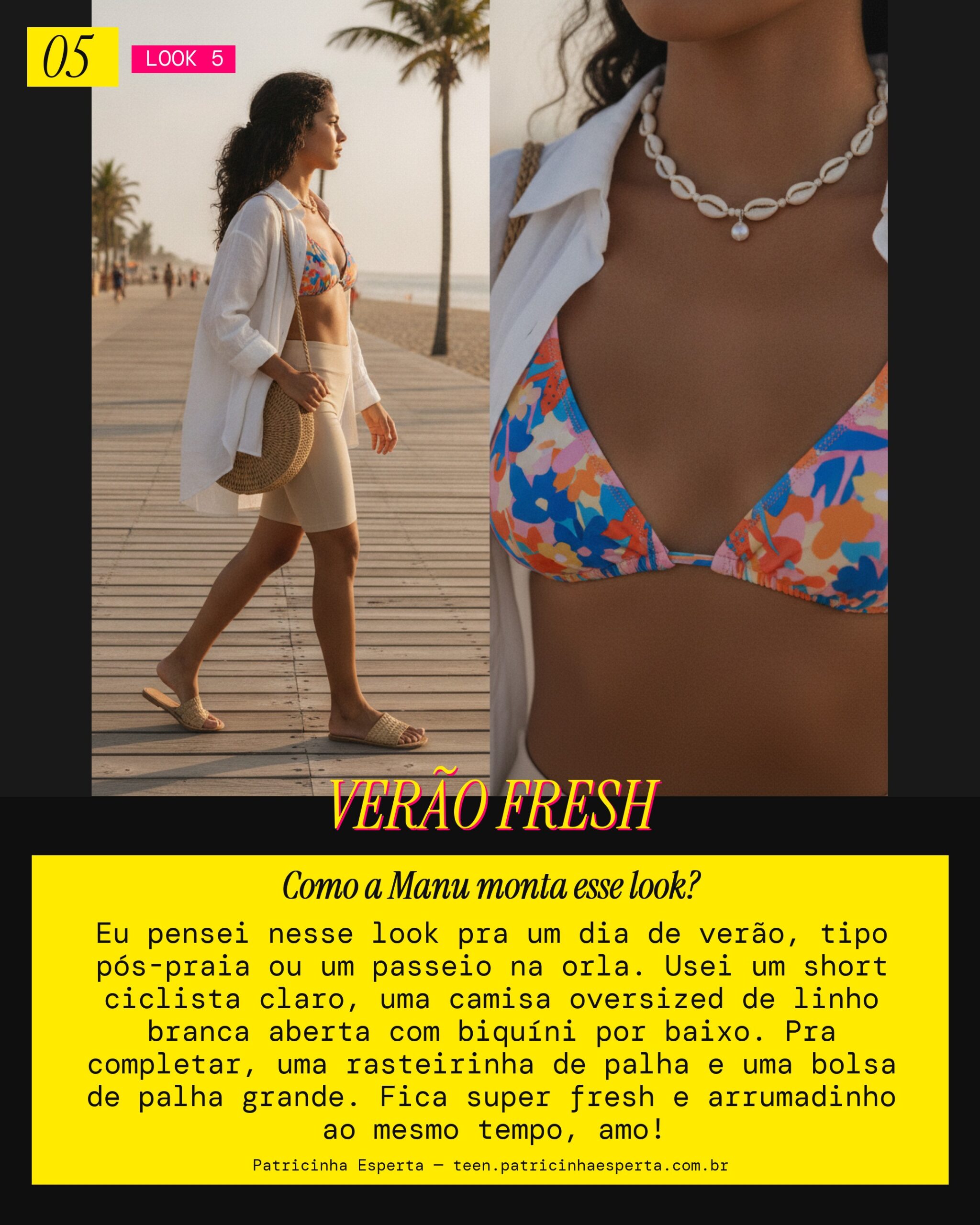 MANU RECOMENDA: Ciclista Claro e Camisa de Linho Oversized pra Praia/Verão
