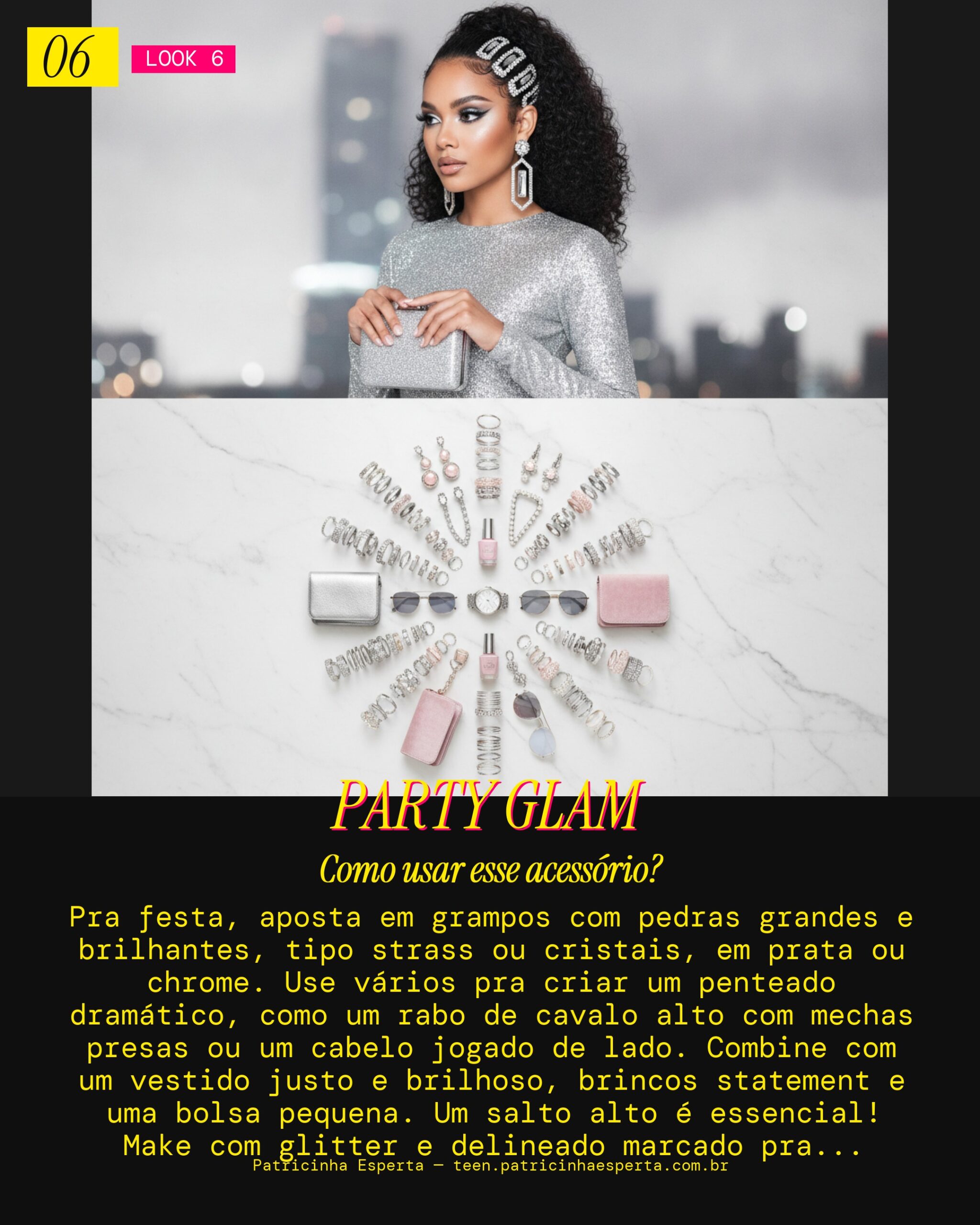 Grampo com Pedras: Noite de Festa Glamurosa