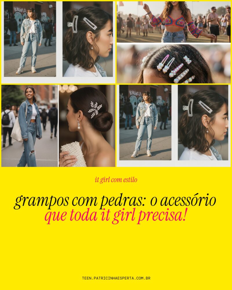 Grampos Com Pedras: O Acessório Que Toda IT Girl Precisa!